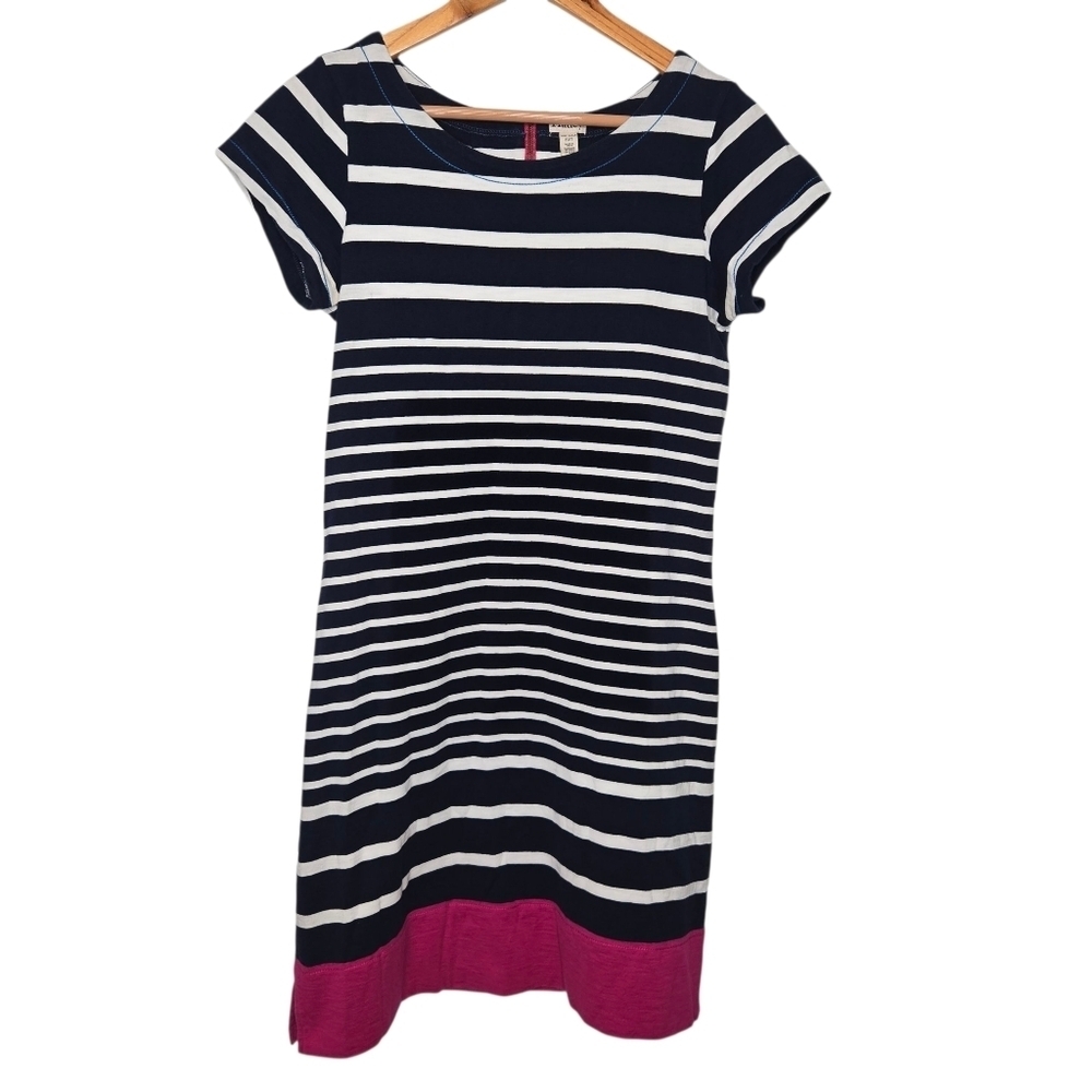 Hatley Womens Preppy Nautical Striped Crewneck Cotton Dress Size Medium